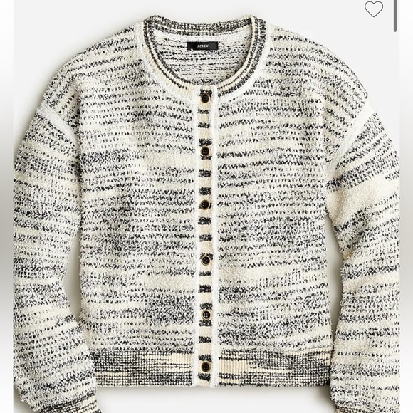 J. Crew Sweaters - NWT J. Crew Space-dyed textured cardigan sweater